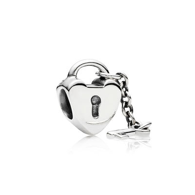 pandora key charms charm heart lock