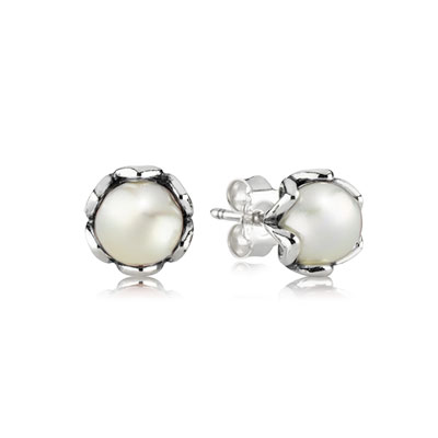 pandora earrings pearl stud cultured elegance jewellery grand perola brincos perle earring studs oorbellen jewelry