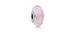 Faceted Pink Murano Glass Charm